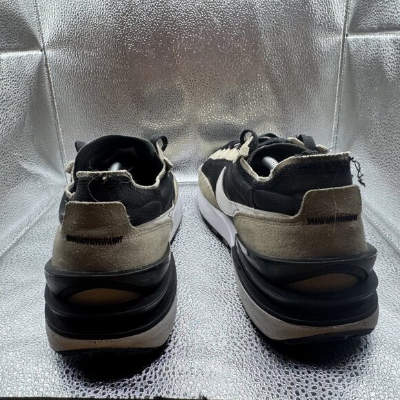 Size 13 - Nike Waffle One Black Khaki Mens Low Top Platform Sneakers‎ DA7995-002 - Picture 7 of 10